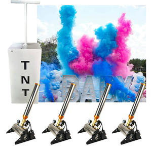 Vibrant Color Smoke Bomb Machine For Baby Shower 1st Birth Party TNT Cannon Event Creative Gender Reveal Ideas For Boy New Year