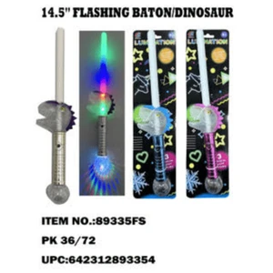 89335 14.5 Flashing Baton/Dinosaur Fun Party Mask