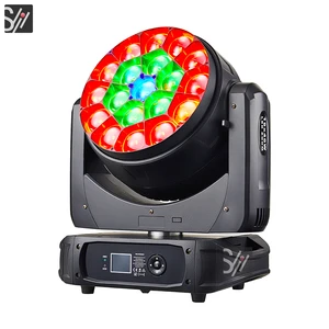 Stage Disco Lights 19pcs 40W RGBW Zoom Wash LED Moving Head Light for Wedding Event Party