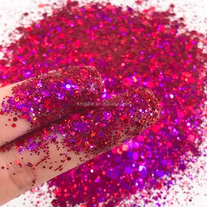 Bulk Wholesale Polyester Iridescent Dot Shape Glitter Multi-colors Mix Glitter