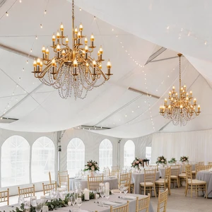 Customized Hot Sale Wedding Chandelier Ceiling Light Metal Crystal Chandelier Wedding Event Wedding Decoration Ceiling Light