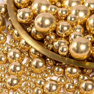 Assorted Sizes Gold Pearl Sprinkles for Cake Decorating Solid Luxury Dessert Design Tools in Bag Packaging