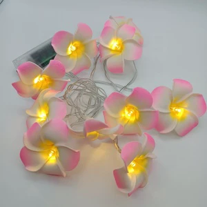 Other Holiday Lighting Battery Led Light Wedding Decoration 10 LED Thai Frangipani Bedroom Christmas Decoration Led String Light