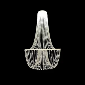 Wedding Decoration & Supplies New Ready-Made Luxury Wedding Chandeliers One-Piece Acrylic and Iron Art Ceiling Lighting for Hotel Auditoriums Stages