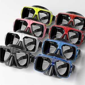 Wholesale Freediving Anti Fog Lens Silicone Mask Set Low Volume Adult Snorkel Mask Diving Mask And Snorkel Set