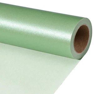 Matte Pearlescent Sage Green Gift Wrapping Paper Roll 10m Long Solid Color Wrap for Wedding Bridal Shower Gift Box Decoration