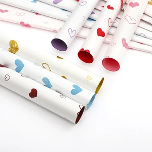 Aierflorist Cross-border Heart Love Ouya Paper 57x57cm 20sheets Thickened Waterproof Flower Wrapping Paper