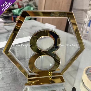 Luxury Gold Acrylic Table Numbers for Wedding and Events
