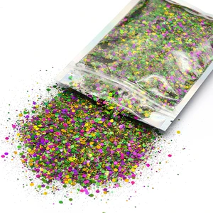 New Arrival Wonderful Chunky Mixed Sequin Glitter for Epoxy Resin Tumblers Festival Party Decoration