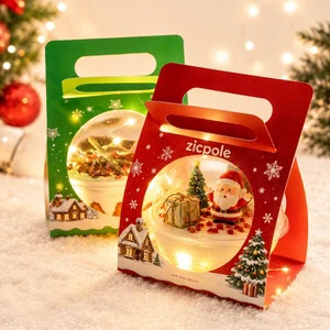 Custom Hand-held Mousse Cake Tiramisu Candy Crystal Ball Cup Holder Mother's Day Halloween Christmas Takeaway Gift Packaging
