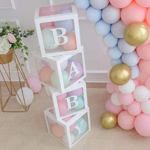 Transparent Baby Shower Boxes for Party Decorations Elegant Balloon Box for Baby Shower Events