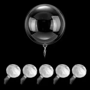 50Pcs Clear 24Inch Bobo Balloons Bulk Jumbo Stuffing Bubble Balloons for Christmas Wedding Party Decor Indoor Outdoor Decoration