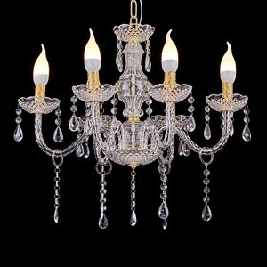 New Wedding Hall European Acrylic Chandelier Wedding Ceiling Layout Props Modern Acrylic Chandeliers Lighting