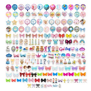 Wholesale Cartoon Ballons Globos Helium Birthday Party Decoration Set Nylon Foil Baby Shower Balloons