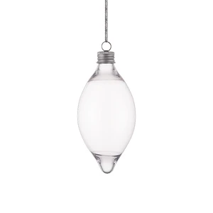 154MM Fillable Transparent Plastic Ornaments Christmas Ornaments Ball With Hanging Cap for Christmas Tree Baubles Decoration