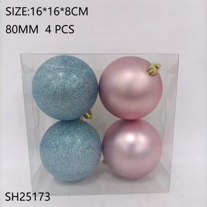 Plastic Christmas Decorative Elegant BALLS for Festive Home Decor