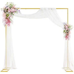 Gold Wedding Archs Stand Heavy Duty Metal Backdrop Stand for Hotel Restaurant Banquet Home Wedding