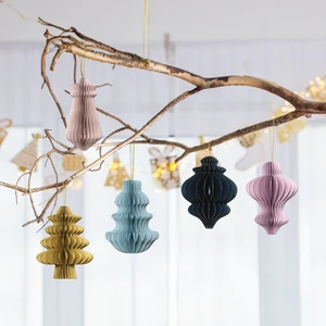 Umiss Christmas Hanging Ornaments Paper Balls Christmas Decoration Paper Baubles