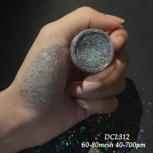 Organic Silicon Holographic Glitter Holographic Lazer Powder Multicolor Fine Holographic Glitter Pigment