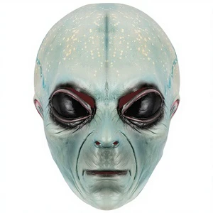 Factory Price Spooky alien Cosplay Mask Full Face Horror High Quality Halloween Masquerade Party Costume Latex Masks