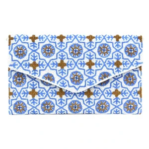 2022 Handmade Women Luxury Trendy Party Wedding Velvet Satin Glitter Sequin Embroidered Beaded Fold Clutch Geometric Pattern
