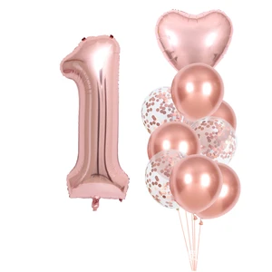 Foil Balloons 4D Shape Eco-Friendly Party Decorations for Wedding Birthday Valentine's Day & Mother's Day