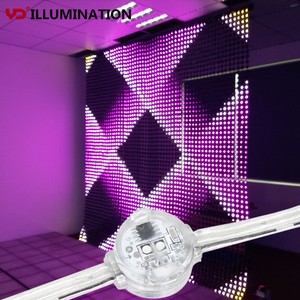 Outdoor Waterproof IP68 P20 RGB DMX Soft Point Lights LED Mesh Scree For Advertising LED Display