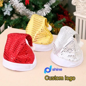 Competitive Price Plush Embroidered Glittery Mermaid Christmas Hats-for Christmas Gifts Custom Wholesale