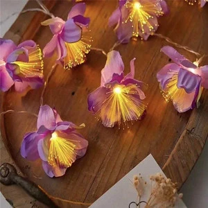 Led Glowing Artificial Flower Led Light String Decor for Wedding Holiday Parties Valentine Day