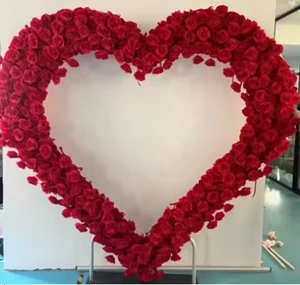 Rose Gold Heart Arch Flower for Engagement Party Love Decor and Bridal Shower Backdrop