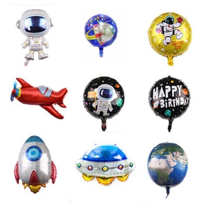 Wholesale New design Space Astronauts helium Foil Balloons for Kids Baby Party