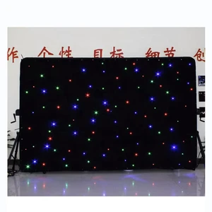 Hot Sale LED Wedding Starlight Stage Decoration Backdrop Drape