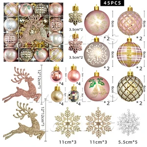 Hot Selling Christmas Ball Set Festival Decoration Christmas Gift Set Christmas Tree Hanging Decoration