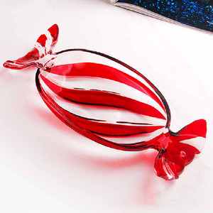 Wholesale Glass Fruit Plate Colorful Candy-Shaped Creative Tray Cake Stand Dessert Platter Home Decoration Display Piece