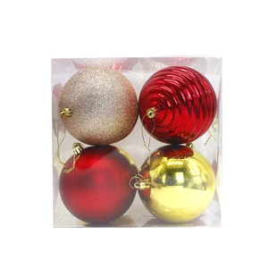 Xmas Ball Pack Set High Quality Modern Multicolored Handmade Deco Indoor Tree Balls Shatterproof Ornament Hanging Decoration