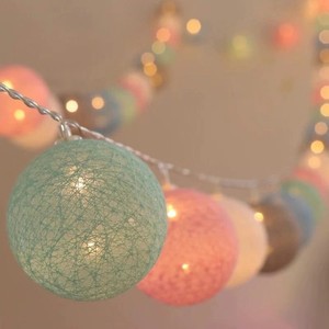 LED Waterproof Battery Operated Plastic Ball String Lights Decorative Fairy Lights for Bedroom Wedding Party Christmas Home