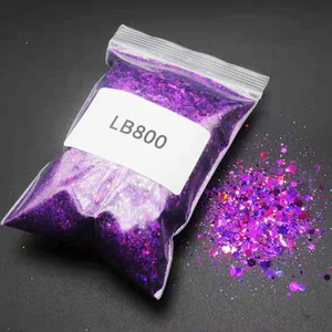50g Chameleon Color Changing Flatback Glitter Powder Bag Rhinestones Nail Art Resin Crafts Shoe Decoration Made Glass Glue