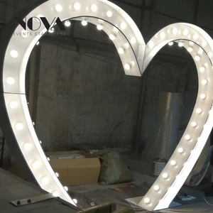Heart Shaped Wedding Arch Customized Signs
