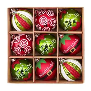 Cute Santa Clause Delicate Christmas Tree Pendants Retro Decorative Hanging Christmas Baubles Christmas Ball Ornaments