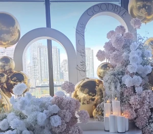 White PVC Wedding Arch for Decorations