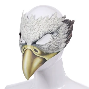 Halloween Mask Yangzhan Brand Model 11050 Unisex PU White Eagle Animal for Carnival Party