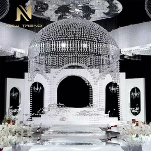 Luxury Design Decoration Customization Ceiling Banquet Hall Centerpieces LED Wedding Light