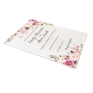 Custom Personalized Clear Wedding Welcome Sign Clear Acrylic Invitation Card Blank Table Number Signs