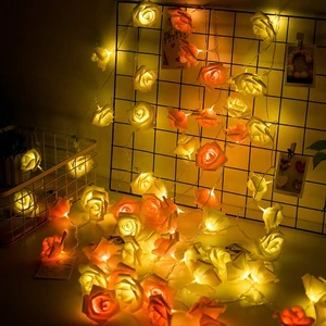 Newish Ideas Factory Price 40 Flower Rose Led Fairy String Light Lover Valentine Anniversary Gift Wedding Favor Set Decorative