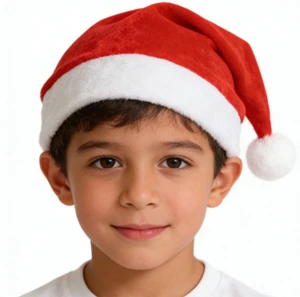 Christmas Short Plush Hat