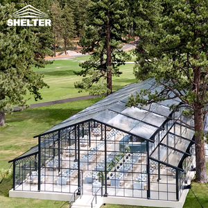 Large Luxury Wed Tent Venue Structure Marquee Event Transparent Atrium Wedding Party Orangery Tents