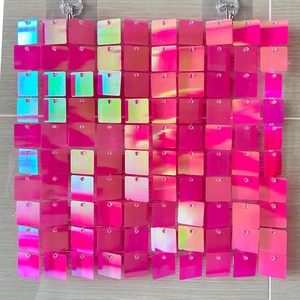 Mirror Wall Backdrop Panels Rainbow Iridescent Glitter Shimmer Sequin Wall Panel for Wedding Birthday Party Decoration