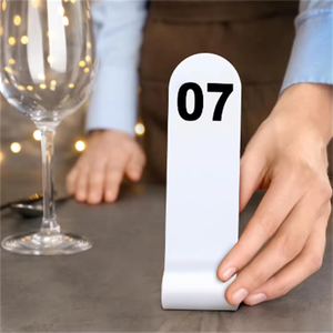 Table Numbers Restaurant Order Numbers Double Sided Acrylic Reception Number Stands Signs for Wedding Restaurant Seating