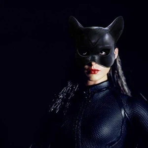 GOOD Fun Performance Props Bunny Headgear New Halloween Fantasy Catwoman Half Face Plastics Mask Party Supplies 7-9y