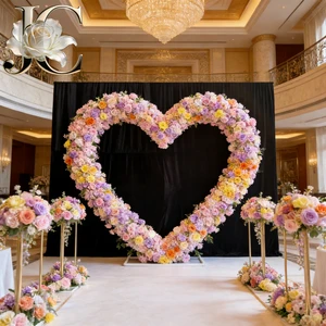Flower Arch for Wedding Coordinator Event Bulk Supply Mauve Flower Arch Muted Tone Wedding Minimalist Decor